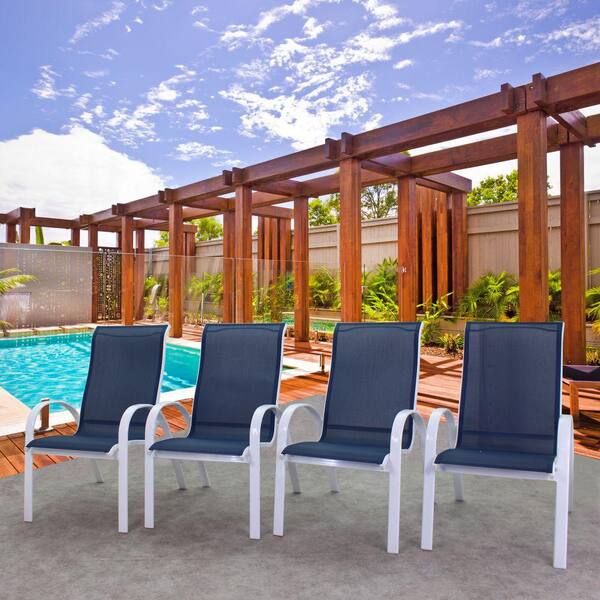 Reviews for Courtyard Casual Santa Fe White 4 Aluminum Sling