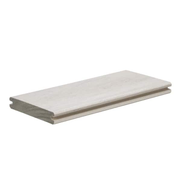 Composite Legacy 5/4 in.x6 in.x16 ft. Grooved Whitewash Cedar Composite Deck Board (Actual: .94 in.x5.36 in.x16 ft.)