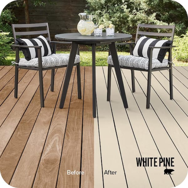 1 qt. #SC-257 White Pine Solid Color Waterproofing Exterior Wood Stain and Sealer