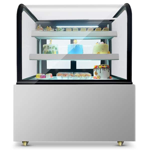 Elite Kitchen Supply 36 in. 10.4 cu. ft. Refrigerated Bakery Refrigerator Case NSF EW33R Black