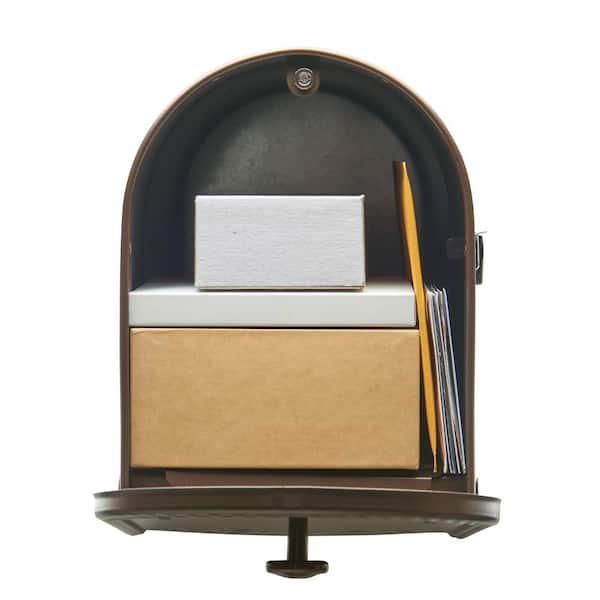 Edwards Large, Steel, Post Mount Mailbox, Black Edwards Large, Steel, Post Mount Mailbox, Black