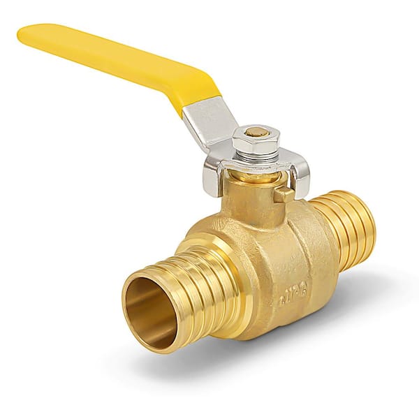 PLUMBFLEX 1/2 in. Full Port PEX Barb Ball Valve Water Shut Off