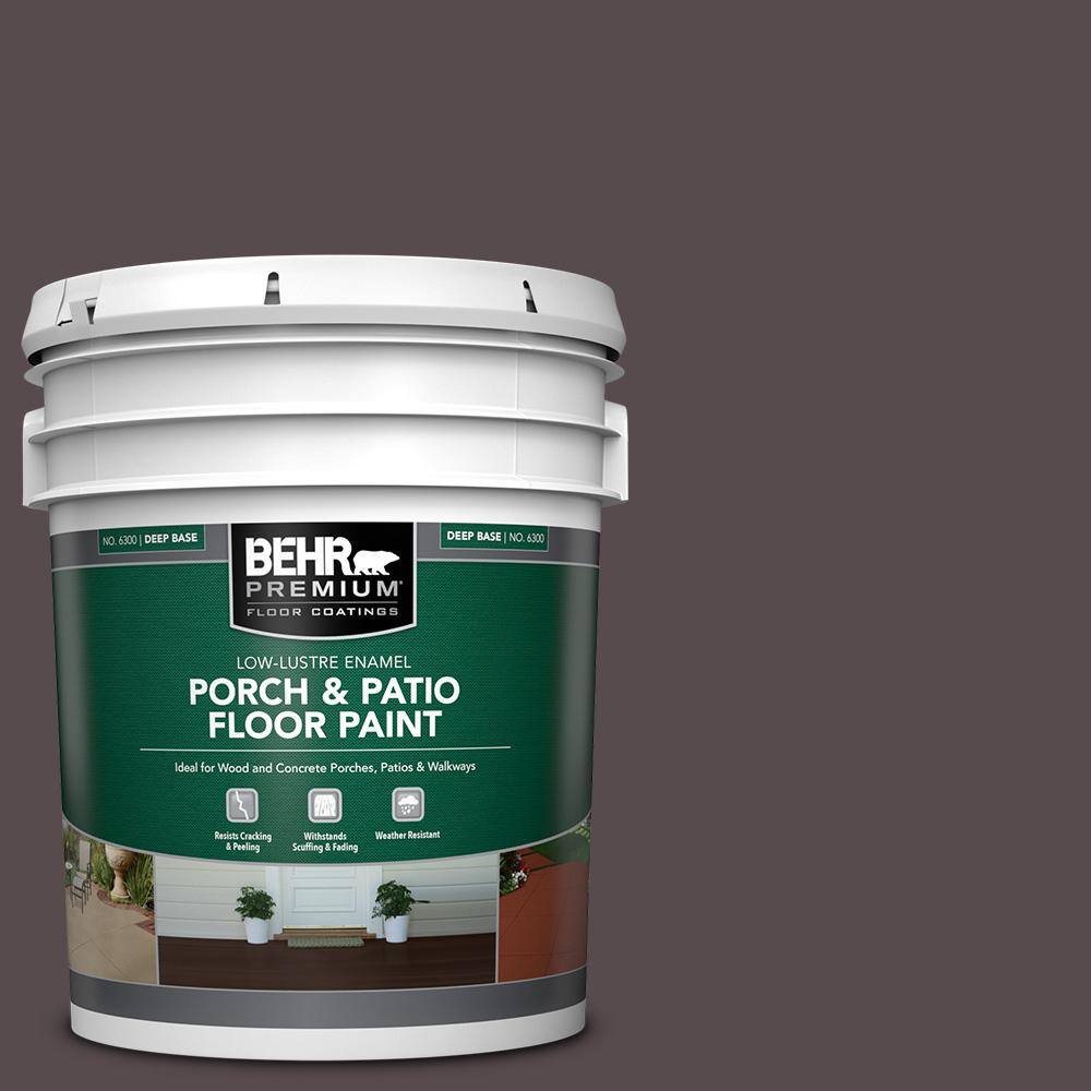 5 gal. #N100-7 Aubergine Low-Lustre Enamel Interior/Exterior Porch and Patio Floor Paint price history on PriceWatchPro