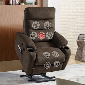 Brown Fabric Standard (No Motion) Recliner