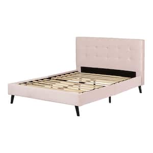 Maliza Pale Pink Queen Size Bed 64 in. W with Headboard