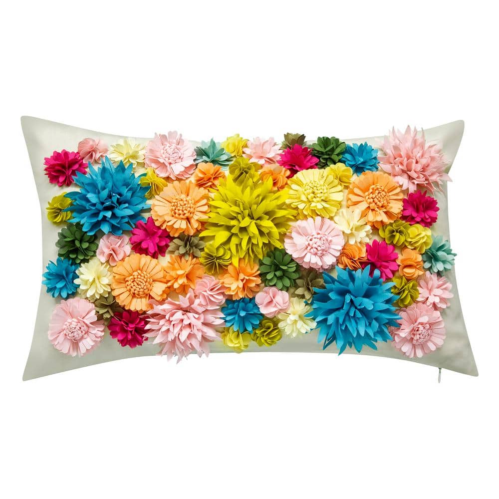 Flower Decorative Throw Pillows, Decorative Pillows for Sofa, Embroide –  Paintingforhome