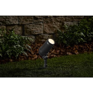 Hampton Bay 50-Watt Equivalent Low Voltage Black Integrated LED Outdoor  Spotlight with CCT Change IWH2301LL-7 - The Home Depot