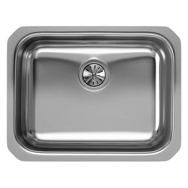 Elkay Undermount Stainless Steel 24 in. Single Bowl Kitchen Sink with 8 in. Bowl