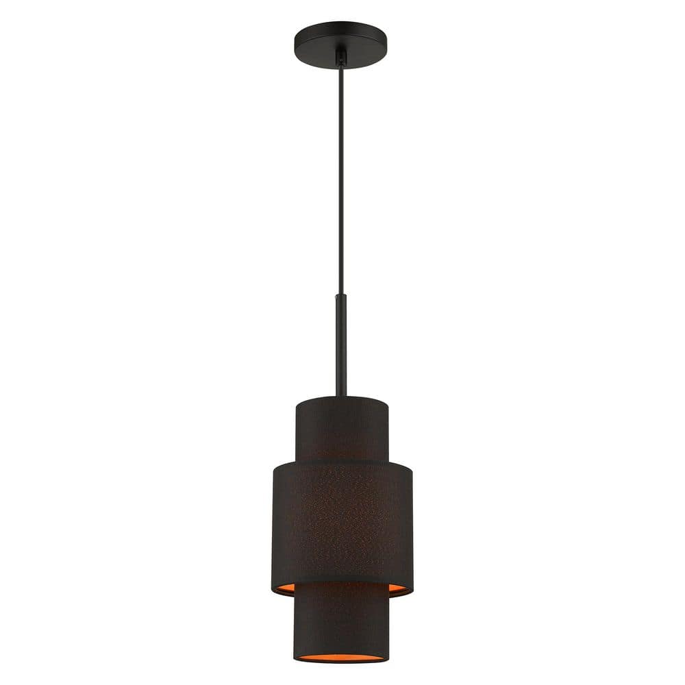 Clearbrook 40Watt 1 Light Black Finish Pendant Light with no metal shade, No bulbs Included price history on PriceWatchPro