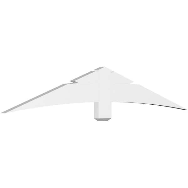 Ekena Millwork Alberta 84 in. W x 14 in. H x 2 in. D Signature Polyurethane Bracket