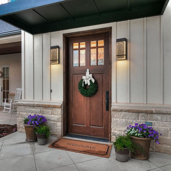 Atlas 1-Light Outdoor Crystal Wall Sconce