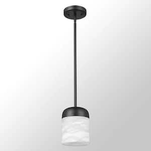 JAZAVA 3-Light Black Standard Shaded Hanging Lamps Pendant Light