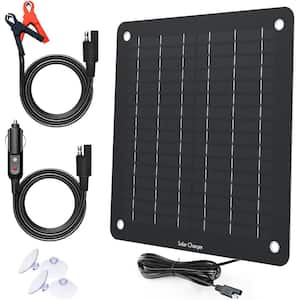 ECO-WORTHY 12V 10W Zonneauto Batterij Oplader - Zonnepaneel