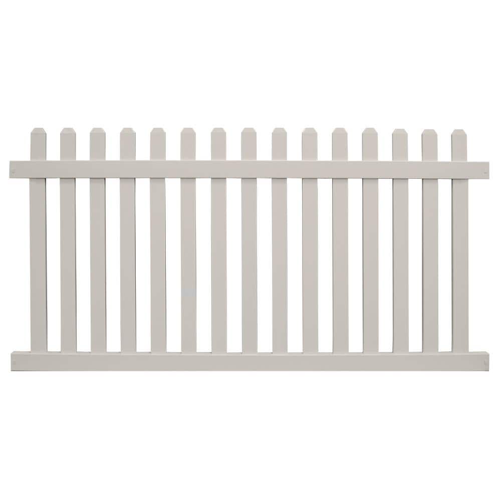 Chelsea 5 ft. H x 6 ft. W Tan Vinyl Picket Fence Panel Kit price history on PriceWatchPro