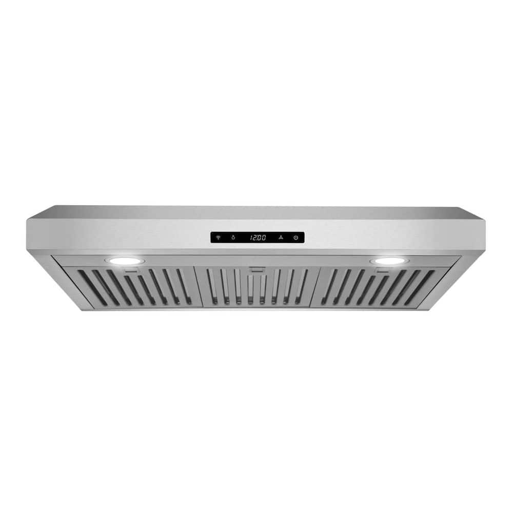 30 in. Haven Collection 500 CFM Ducted Under Cabinet Range Hood, Touch Controls, LED Lights, Stainless Steel