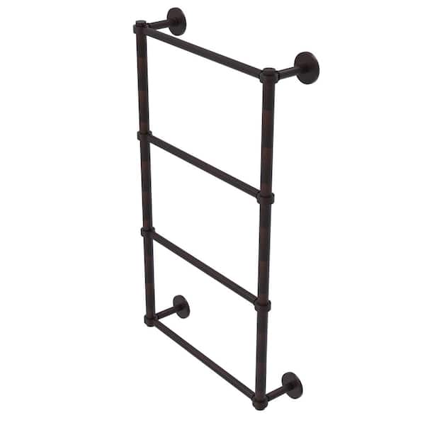 Allied Brass Prestige Skyline Collection 4-Tier 36 in. Ladder Towel Bar with Groovy Detail in Venetian Bronze