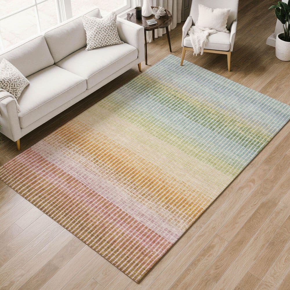Chantille Machine Washable Indoor/Outdoor Abstract ACN2313 Salmon 9 ft. x 12 ft. Area Rug price history on PriceWatchPro