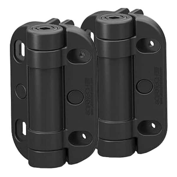 5" inch. Heavy Duty Adjustable Tension Self-Closing Metal Gate Hinges (2-pack)