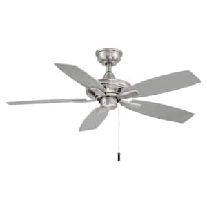 Gazebo III 42 in. Indoor/Outdoor Wet Rated Brushed Nickel Ceiling Fan