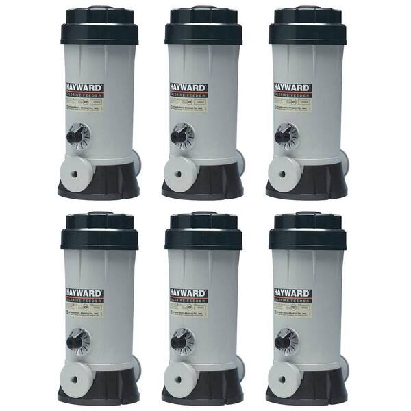 HAYWARD Above Ground Swimming Pool Off Line Chemical Chlorinating Chlorine Feeder (6-Pack)