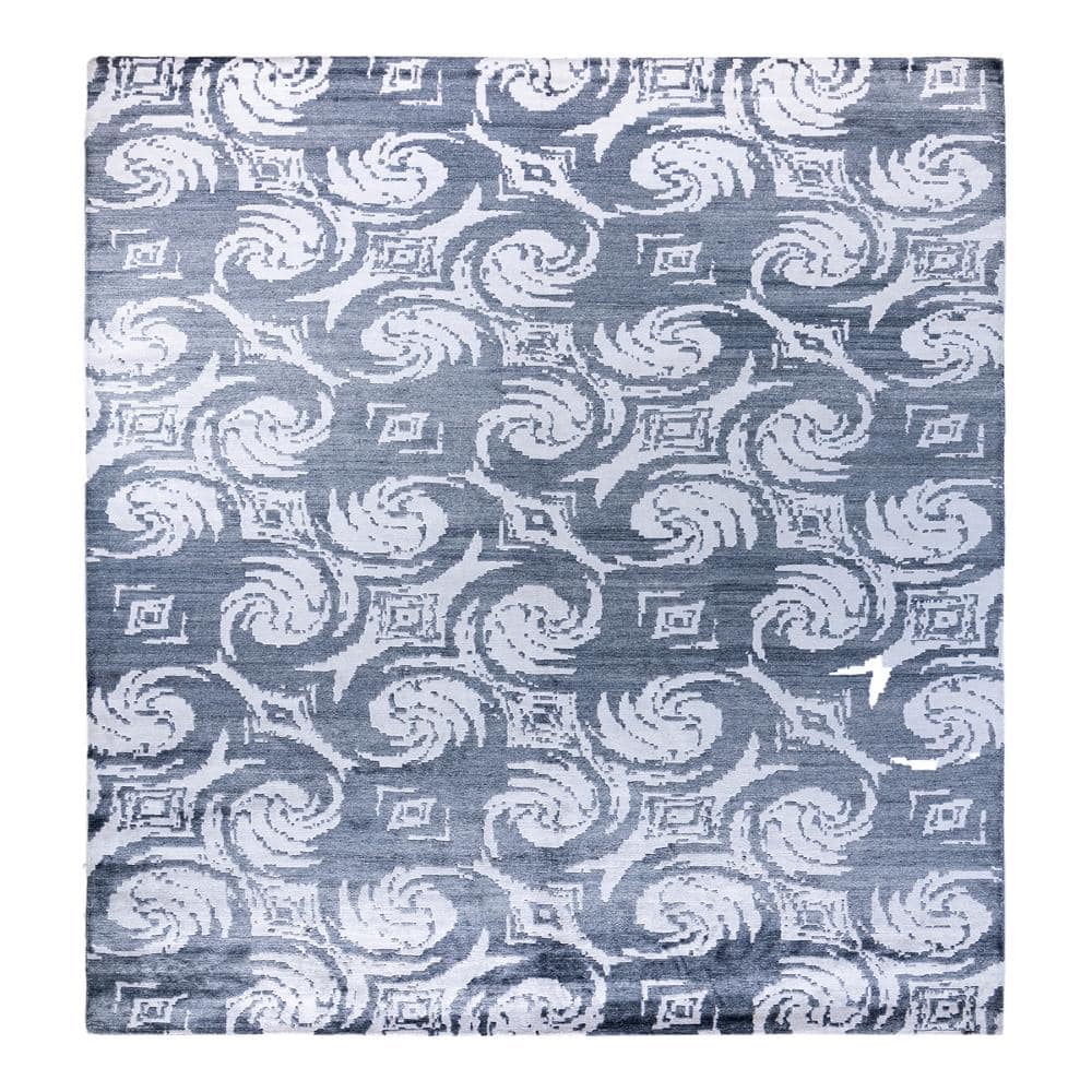 Modern-Contemporary Ivory 9 X 12 Hand-Knotted Silk Indoor Area Rug price history on PriceWatchPro