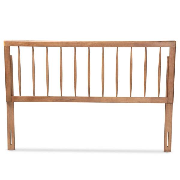 Baxton Studio Valin Ash Walnut Queen Headboard