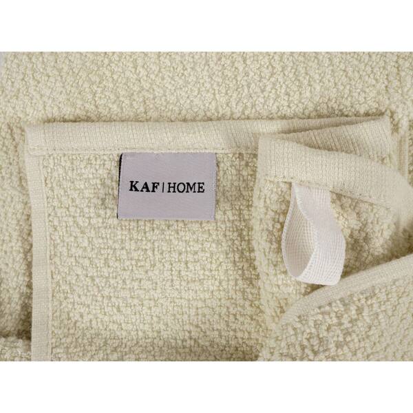Kaf Home White Kitchen Towels, 10 Pack, 100% Cotton - 20 X 30
