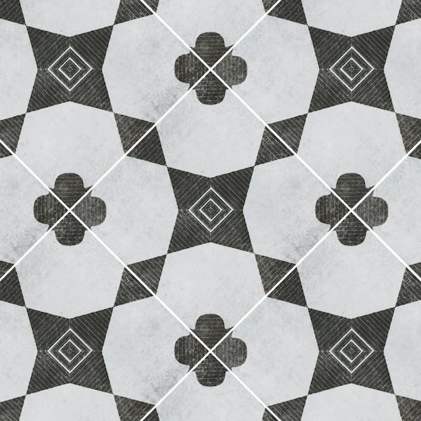 ブリュール ArtePura MSI Sakura 8 in. x 8 in. Matte Porcelain Encaustic Floor and