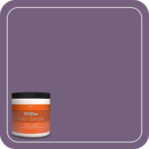 BEHR PREMIUM PLUS 8 oz. #660D-6 Zinfandel Flat Interior/Exterior Paint & Primer Color Sample