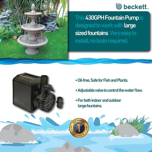 Fountain Pumps - Water Garden Pumps - The Home Depot