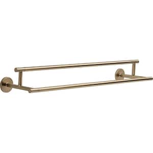 Trinsic 24 in. Double Towel Bar in Champagne Bronze