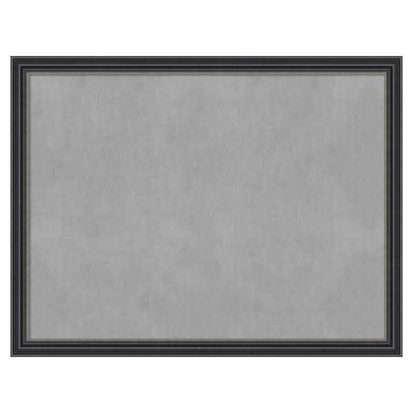 Amanti Art Stylish Black 26 in. x 20 in Framed Magnetic Board
