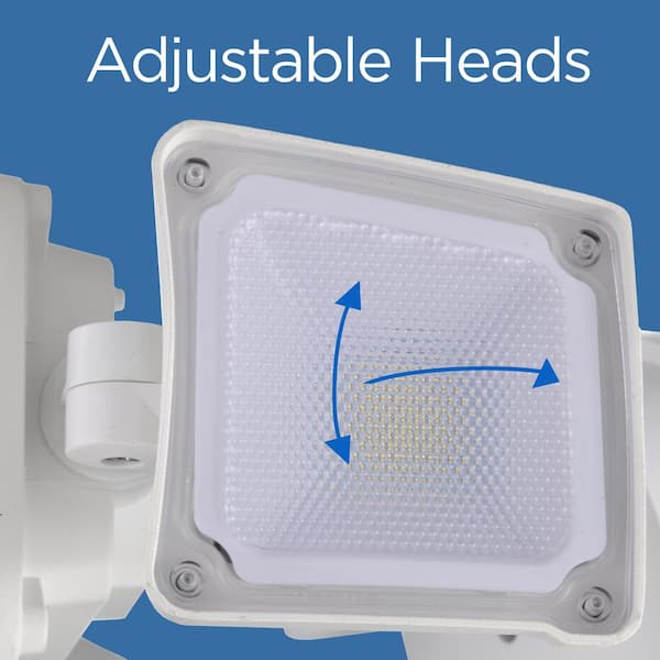 AWSENS 40-Watt 180-Degree White Motion Activated Outdoor