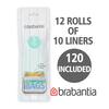 Brabantia 1.6 Gal. (6L) Compostable Perfectfit Trash Can Liners Code S 120  Liners (12-Packs of 10 Liners) 419683 - The Home Depot