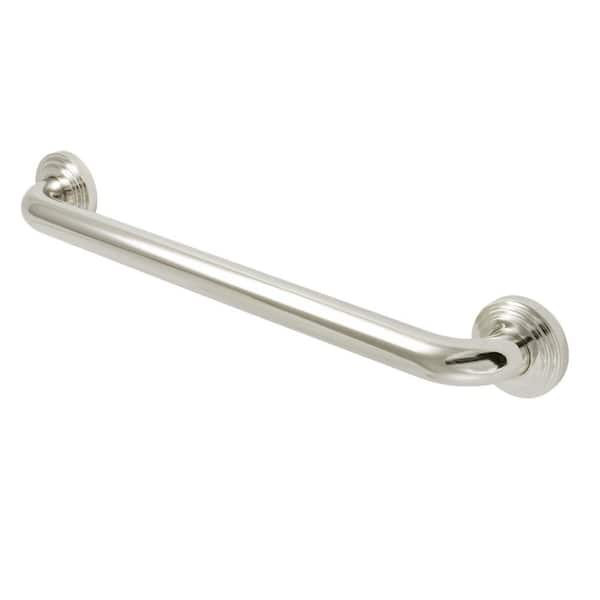 Kingston Brass Milano 18 in. x 1-1/4 in. Grab Bar in Polished Nickel