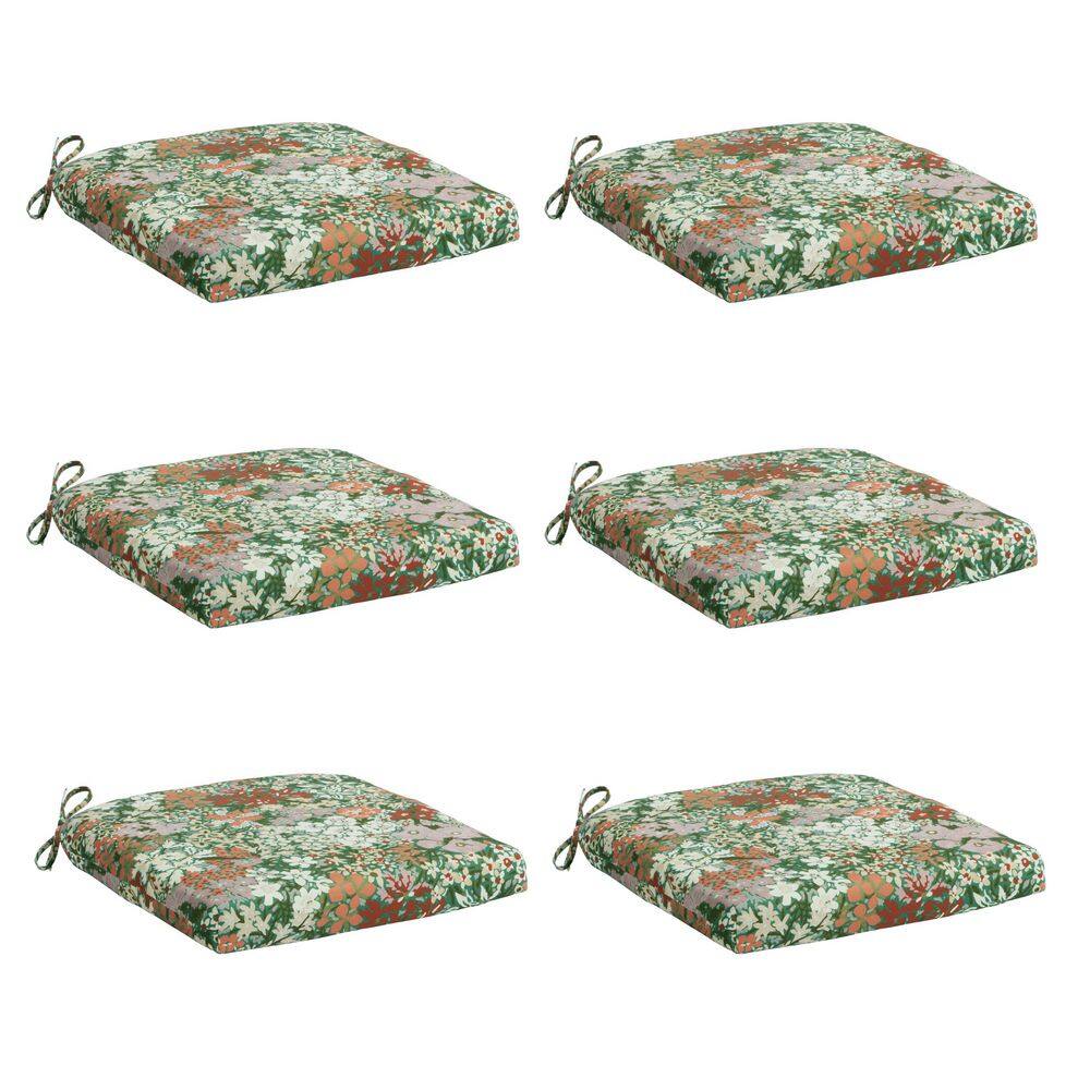 Wisteria Square Outdoor Seat Cushion (6-Pack)