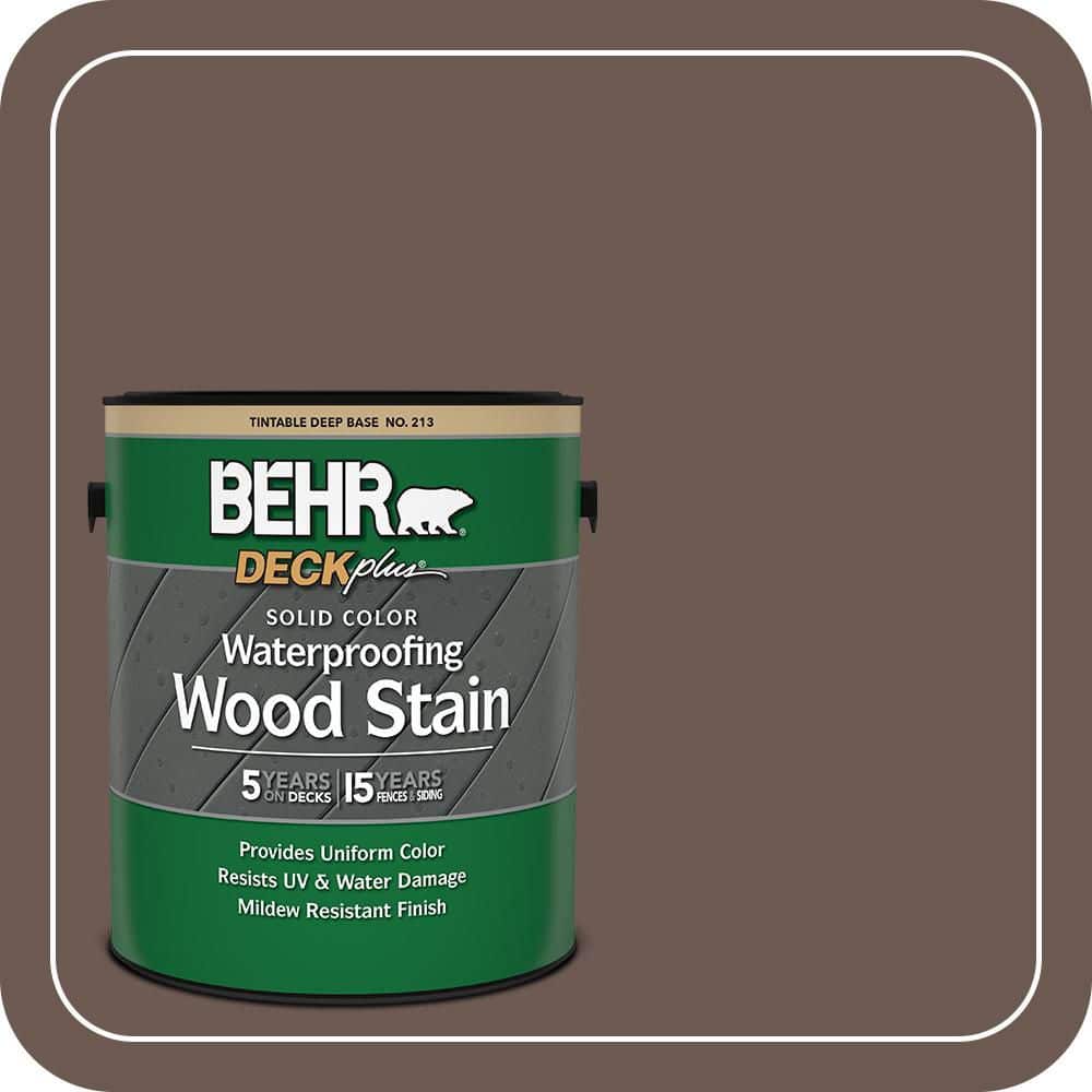 BEHR DECKplus 1 gal. #N180-7 Oiled Teak Solid Color Waterproofing