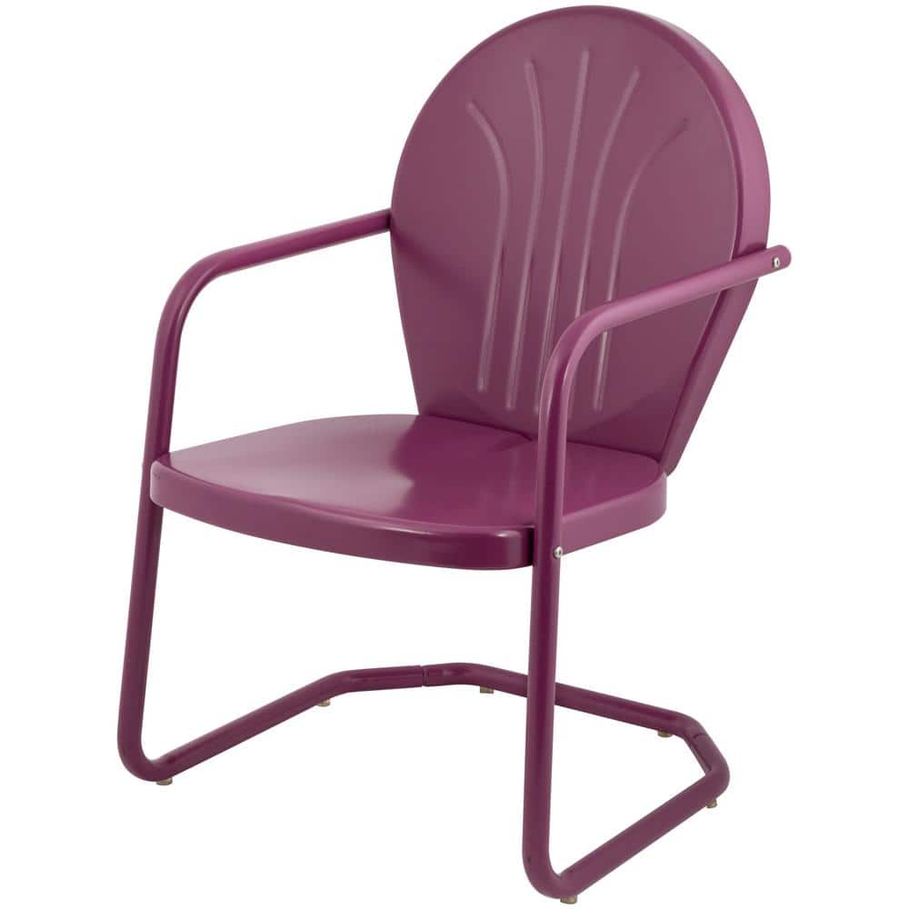 34 in. Outdoor Retro Tulip Armchair Purple price history on PriceWatchPro