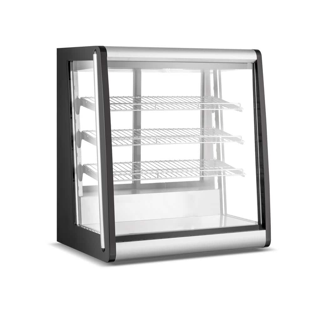 32 in. 6.9 cu. ft. Refrigerated Display Case Commercial Countertop Display Refrigerator in Black
