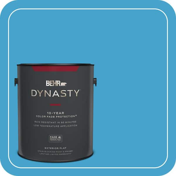 BEHR DYNASTY 1 gal. #540B-6 Sea Ridge Flat Exterior Stain-Blocking Paint & Primer