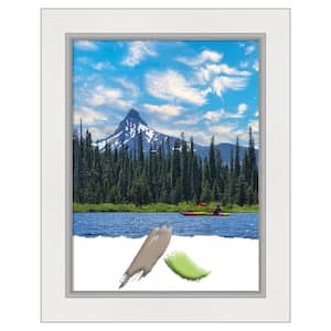 Eva White Silver Picture Frame Opening Size 18 x 24 in.