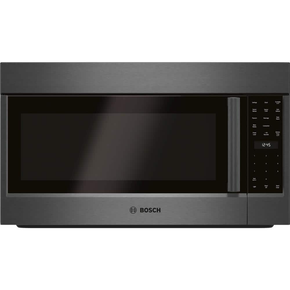 Bosch 800 Series 30 in. 1.8 cu. ft. Over the Range Convection Microwave in Black Stainless Steel