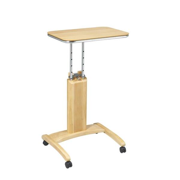 OSP Home Furnishings Precision Maple Laptop Stand with Wheels