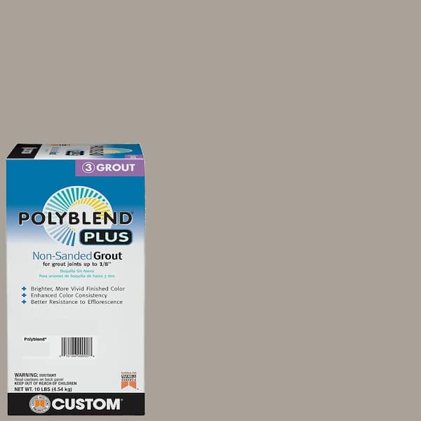 Custom Building Products Polyblend Plus #543 Driftwood 10 lb. Unsanded Grout