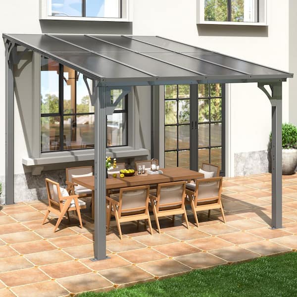 AirWire 8 ft. W x 10 ft. D Aluminum Hardtop Gazebo with Sloping