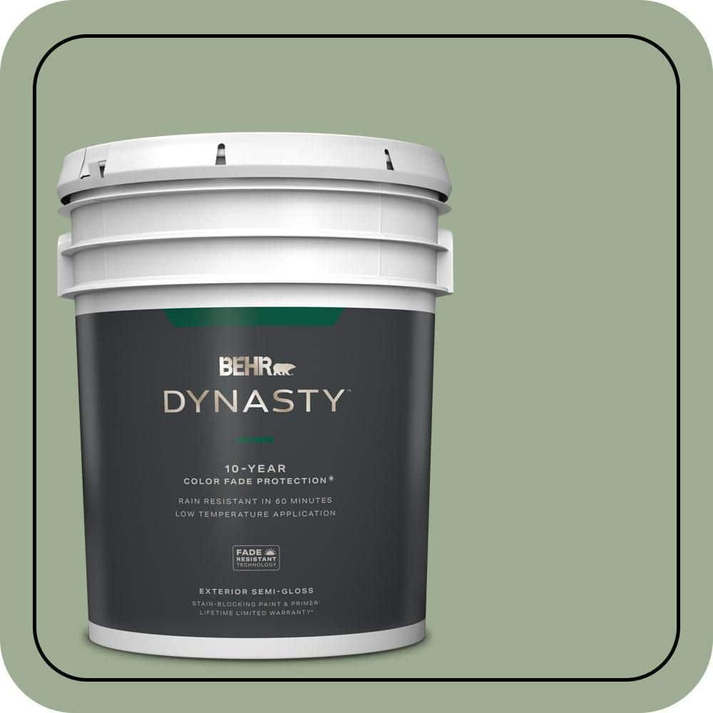 5 gal. #S390-4 Roof Top Garden Semi-Gloss Enamel Exterior Stain-Blocking Paint & Primer price history on PriceWatchPro