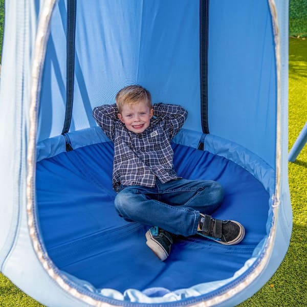 SPORTSPOWER Shooting Star Metal Swing Playset with 2 LED Swings