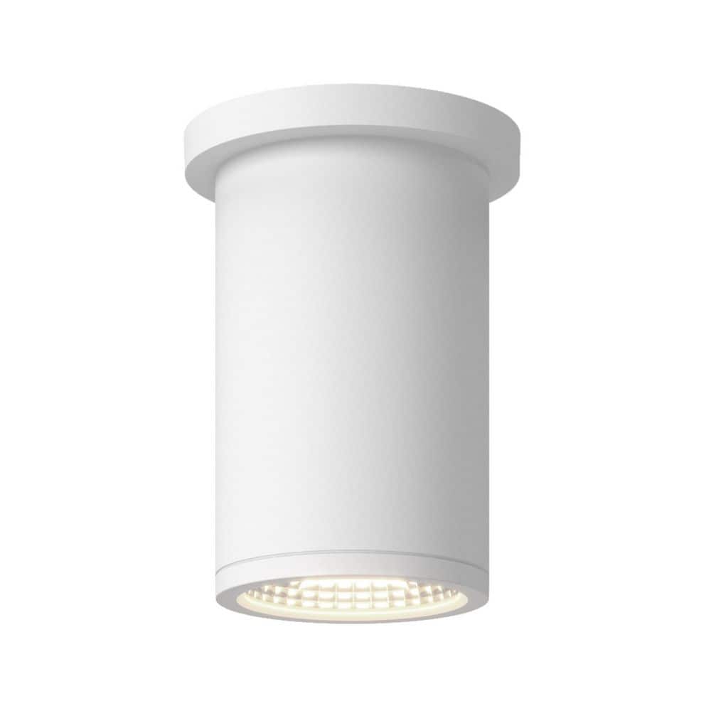 Nordic 6-in (3-in Dia. ) White LED Exterior Semi-Flush Mount price history on PriceWatchPro