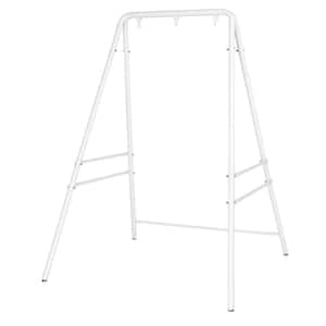 5.9 ft. Metal Hammock Stand in White for Hanging Chair