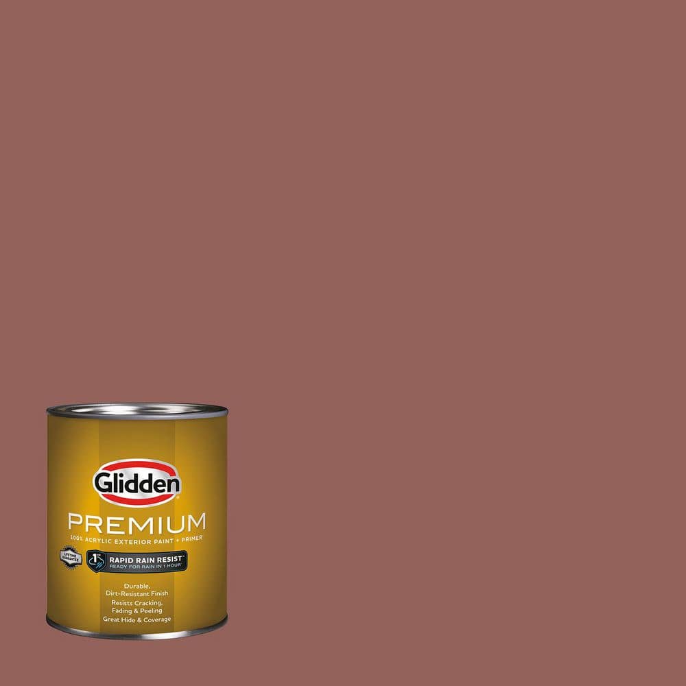 Glidden Premium 1 qt. PPG1059-6 Canyon Stone Flat Exterior Latex